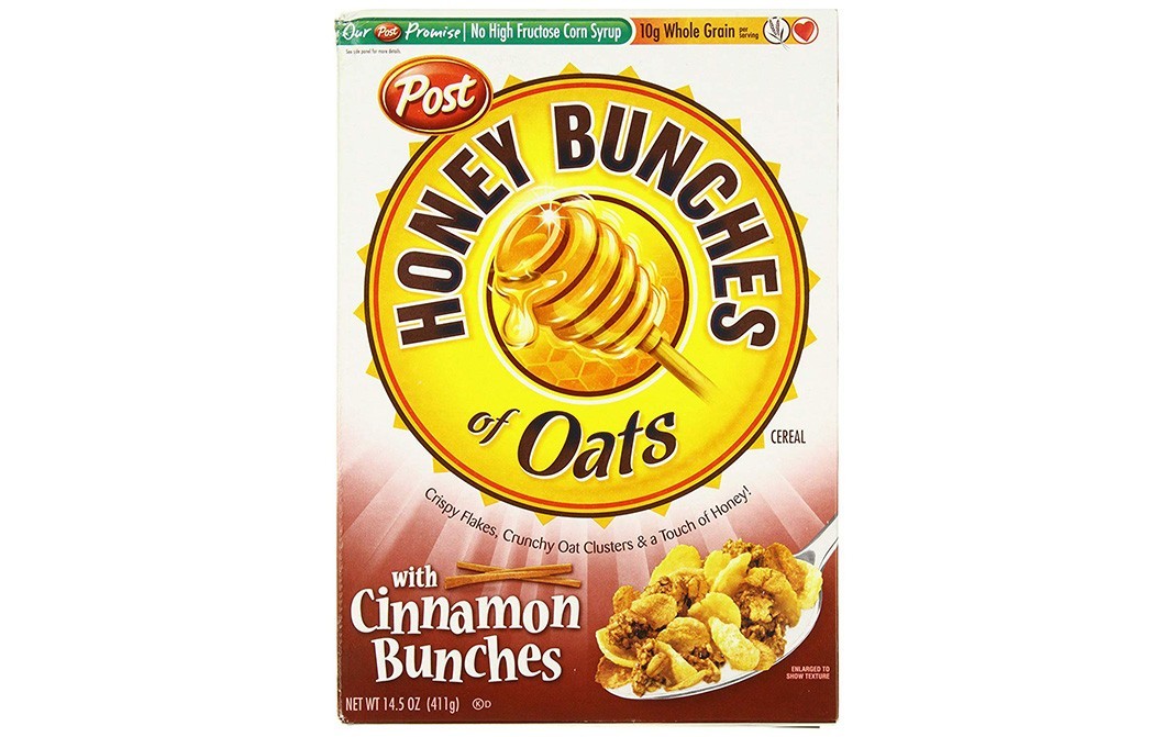 Post Honey Bunches Of Oats With Cinnamon Bunches   Box  411 grams
